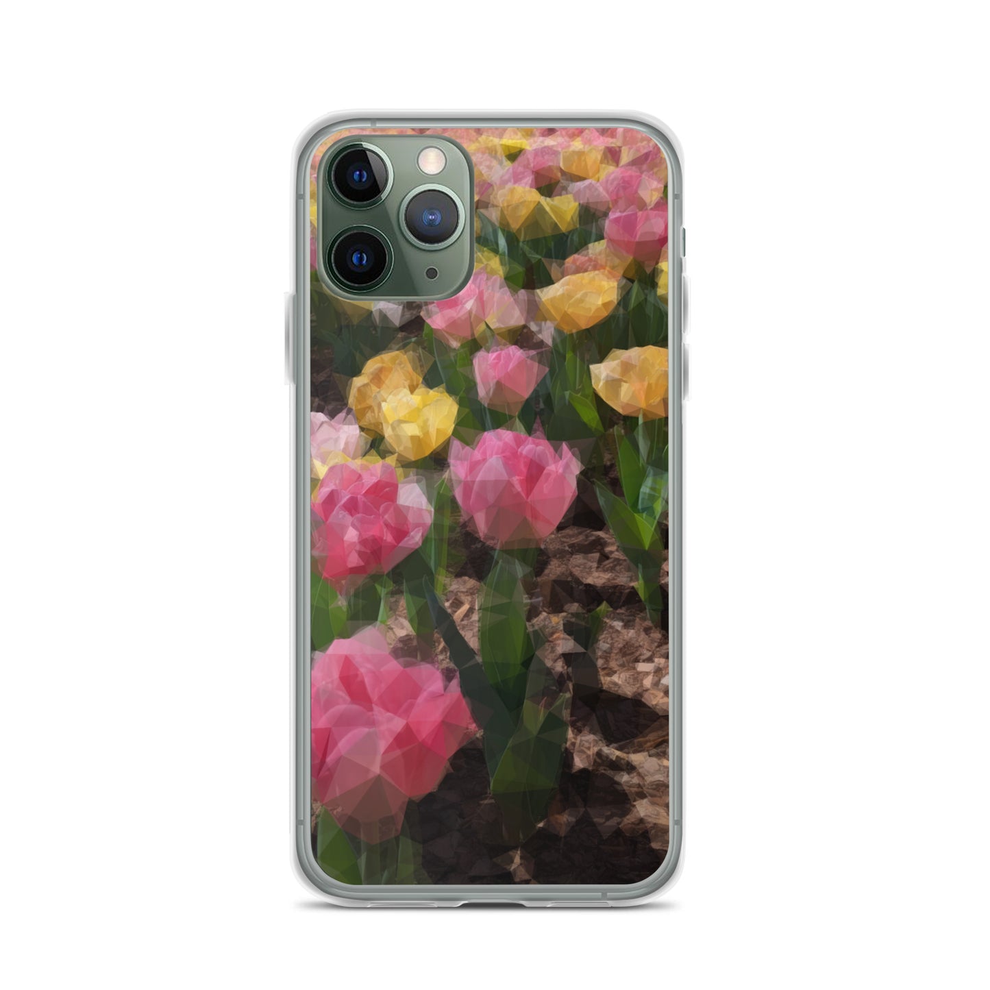 Clear Case for iPhone® Polygon Floral