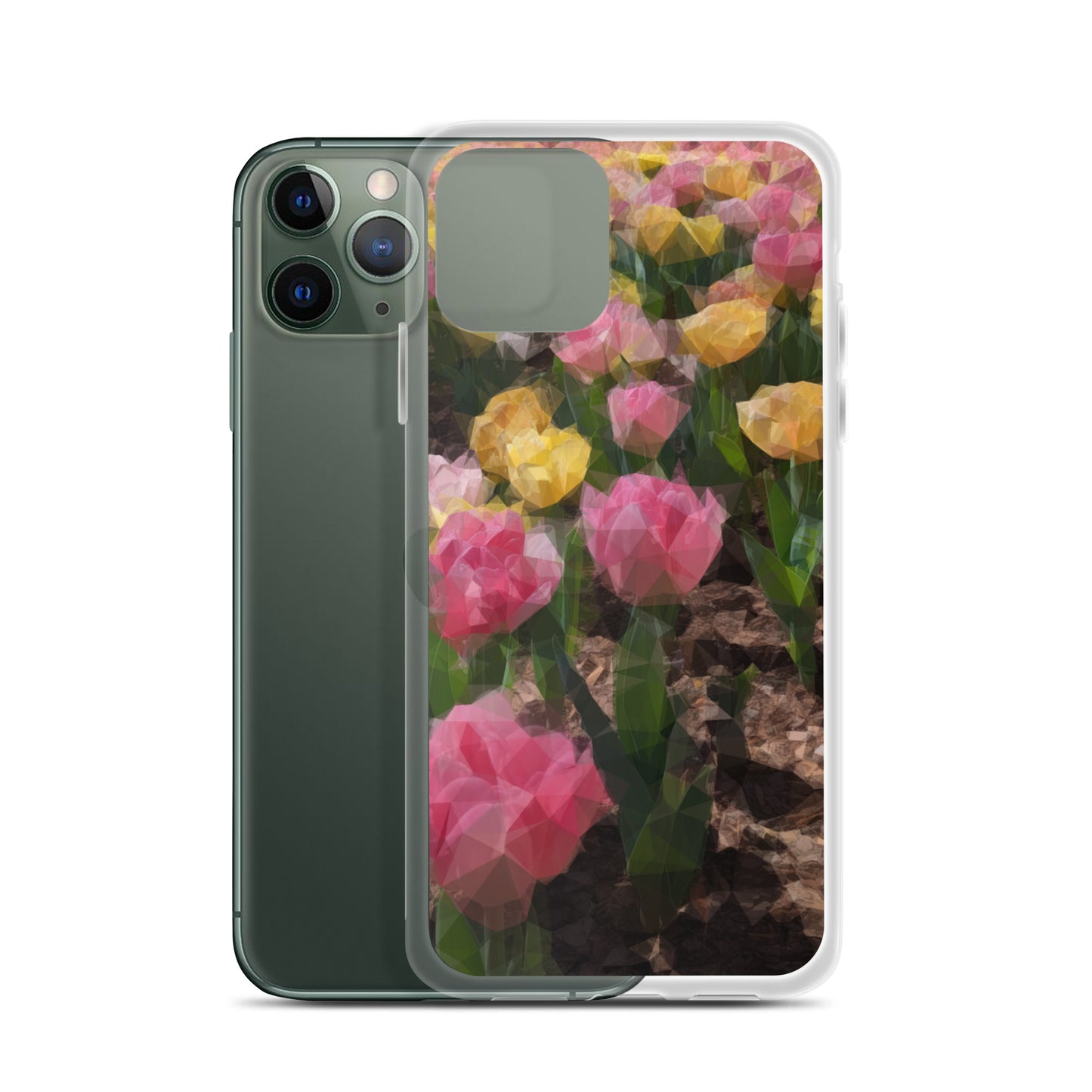 Clear Case for iPhone® Polygon Floral