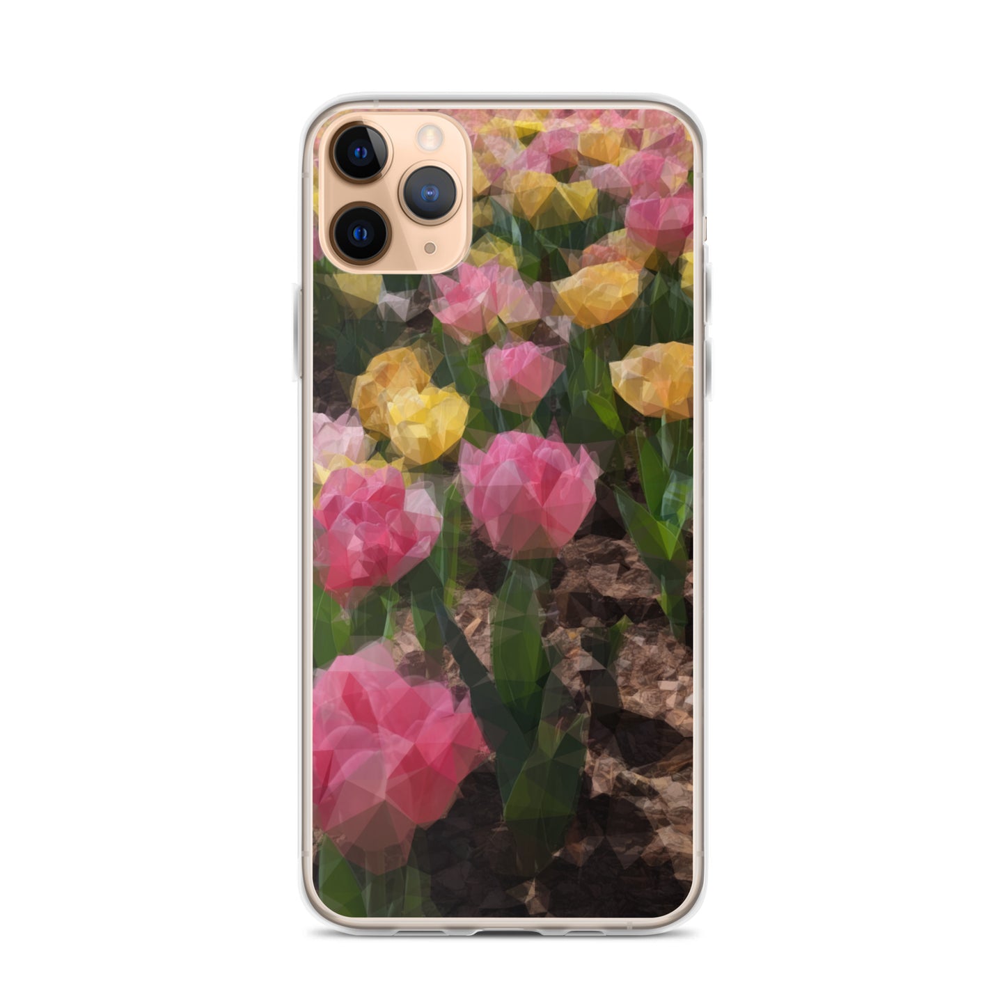 Clear Case for iPhone® Polygon Floral