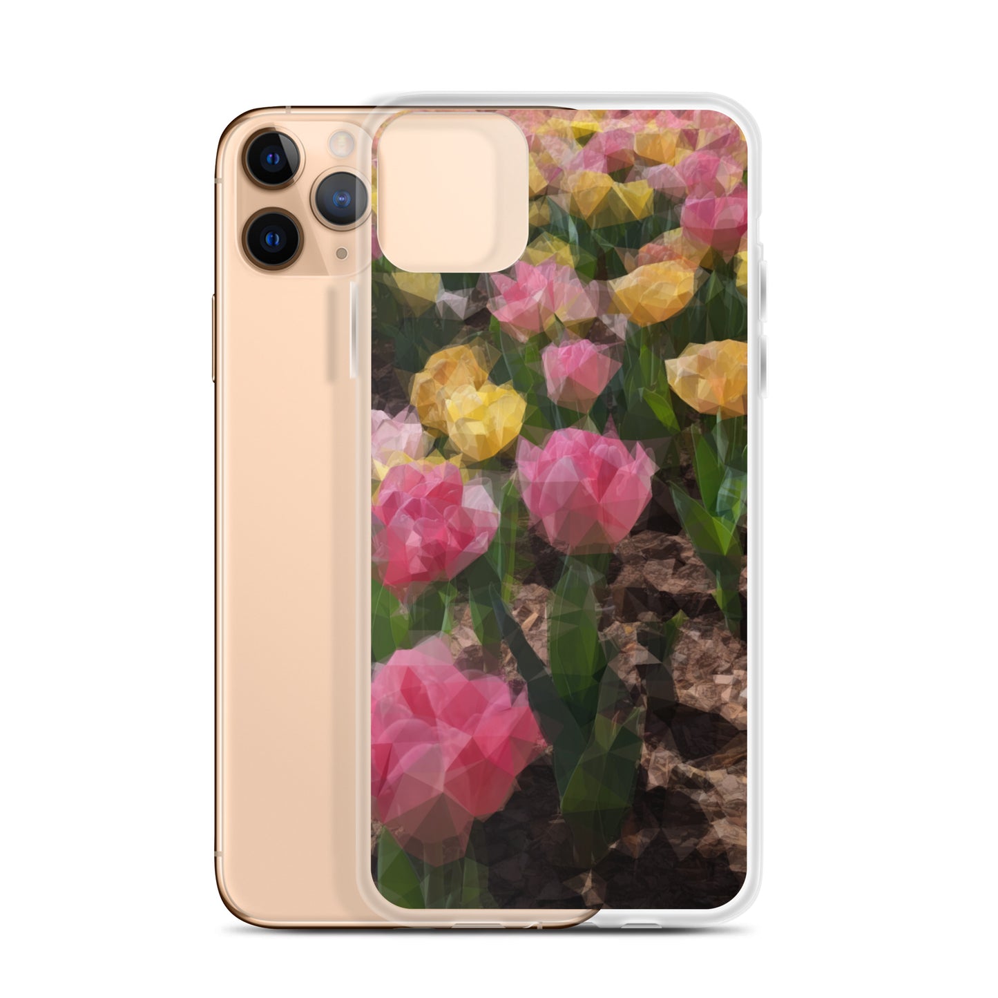 Clear Case for iPhone® Polygon Floral