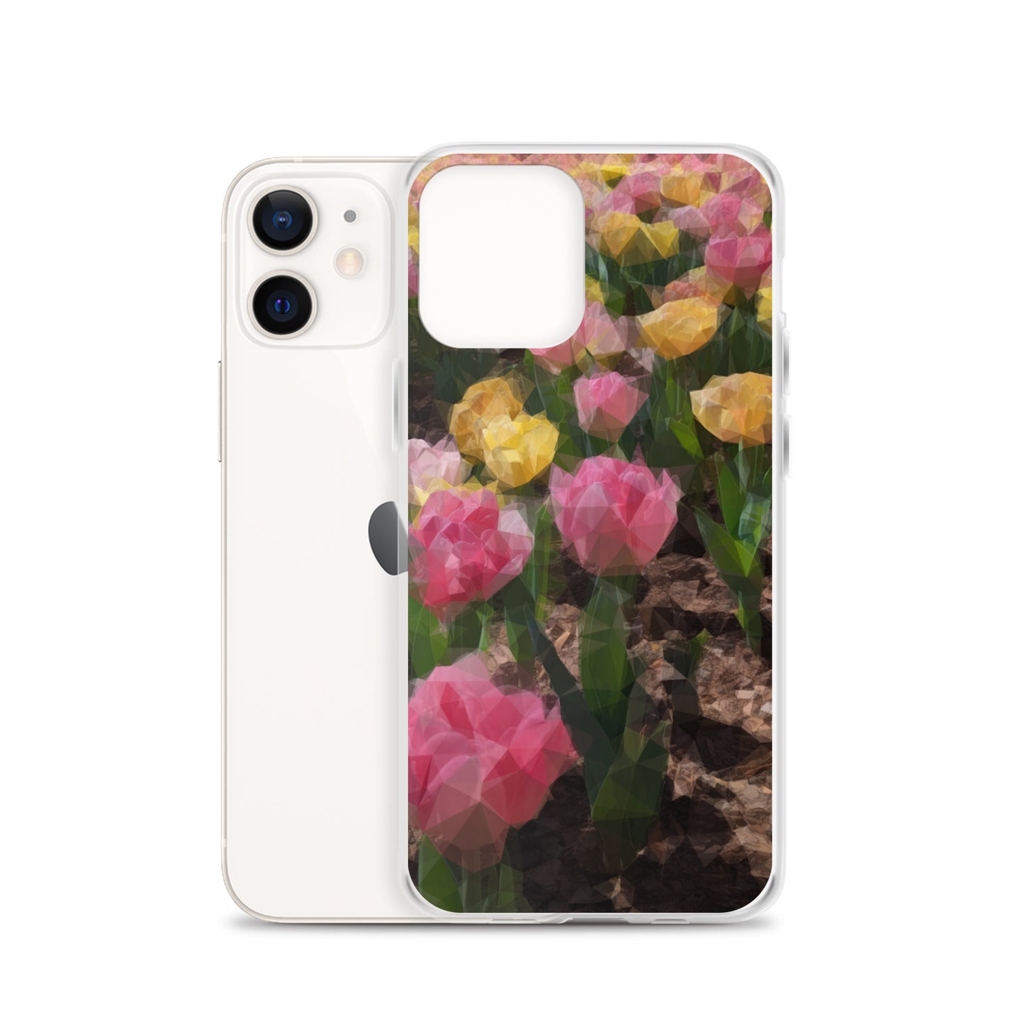 Clear Case for iPhone® Polygon Floral