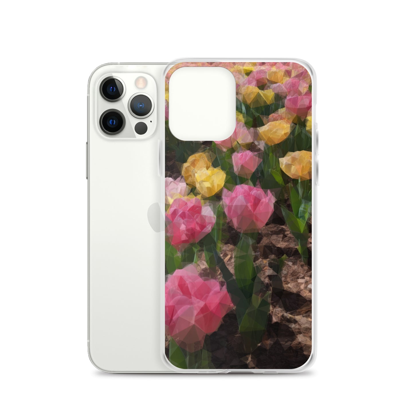 Clear Case for iPhone® Polygon Floral