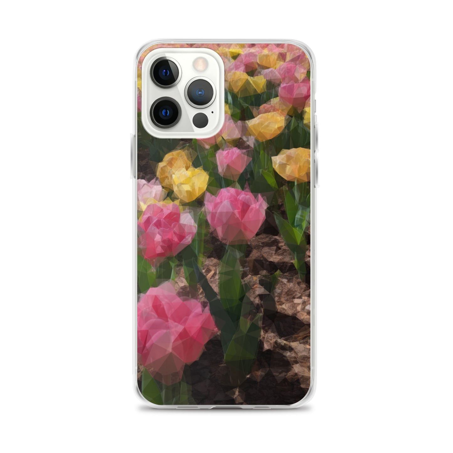 Clear Case for iPhone® Polygon Floral