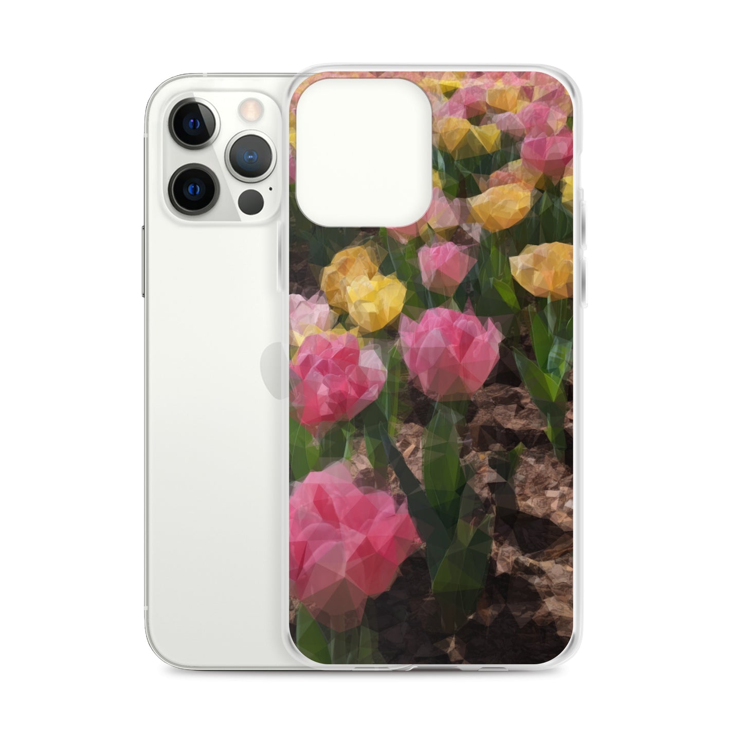 Clear Case for iPhone® Polygon Floral