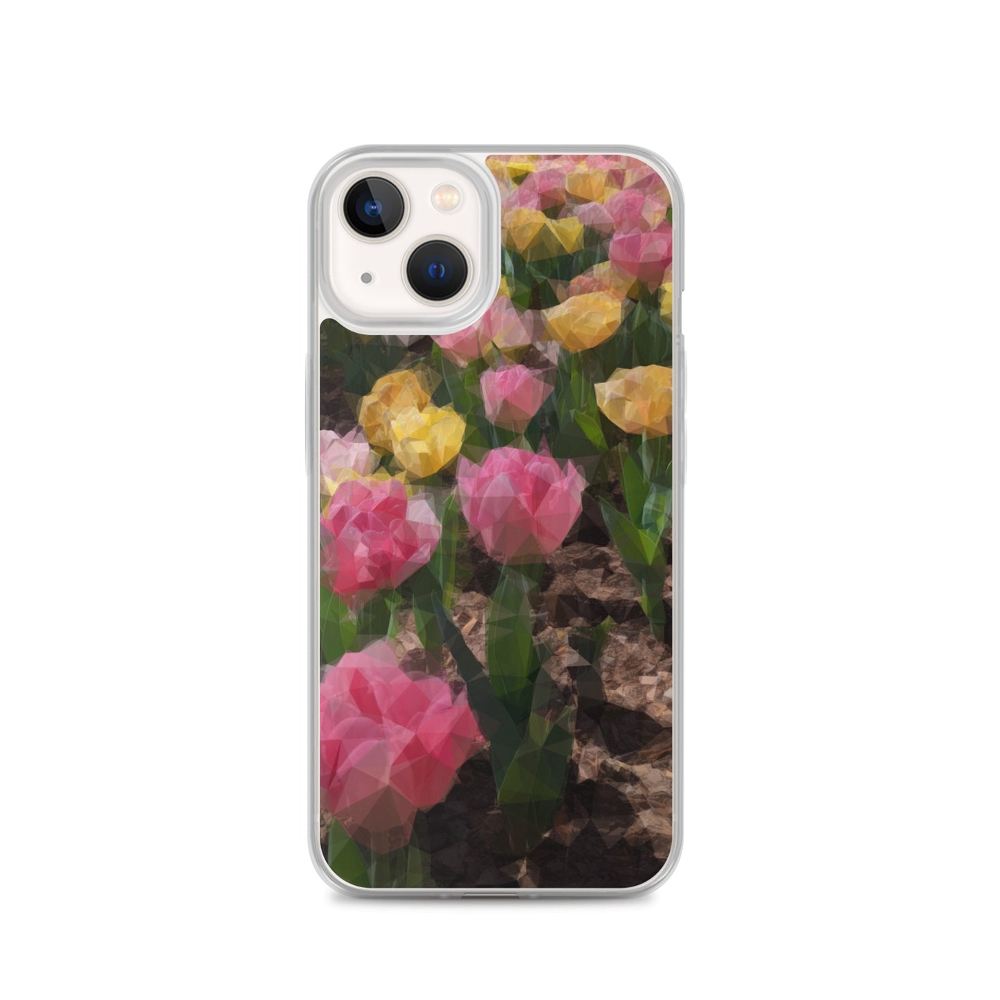 Clear Case for iPhone® Polygon Floral