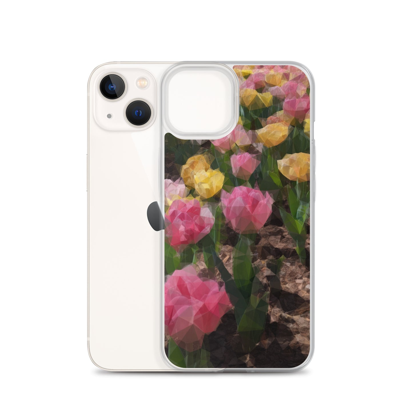 Clear Case for iPhone® Polygon Floral