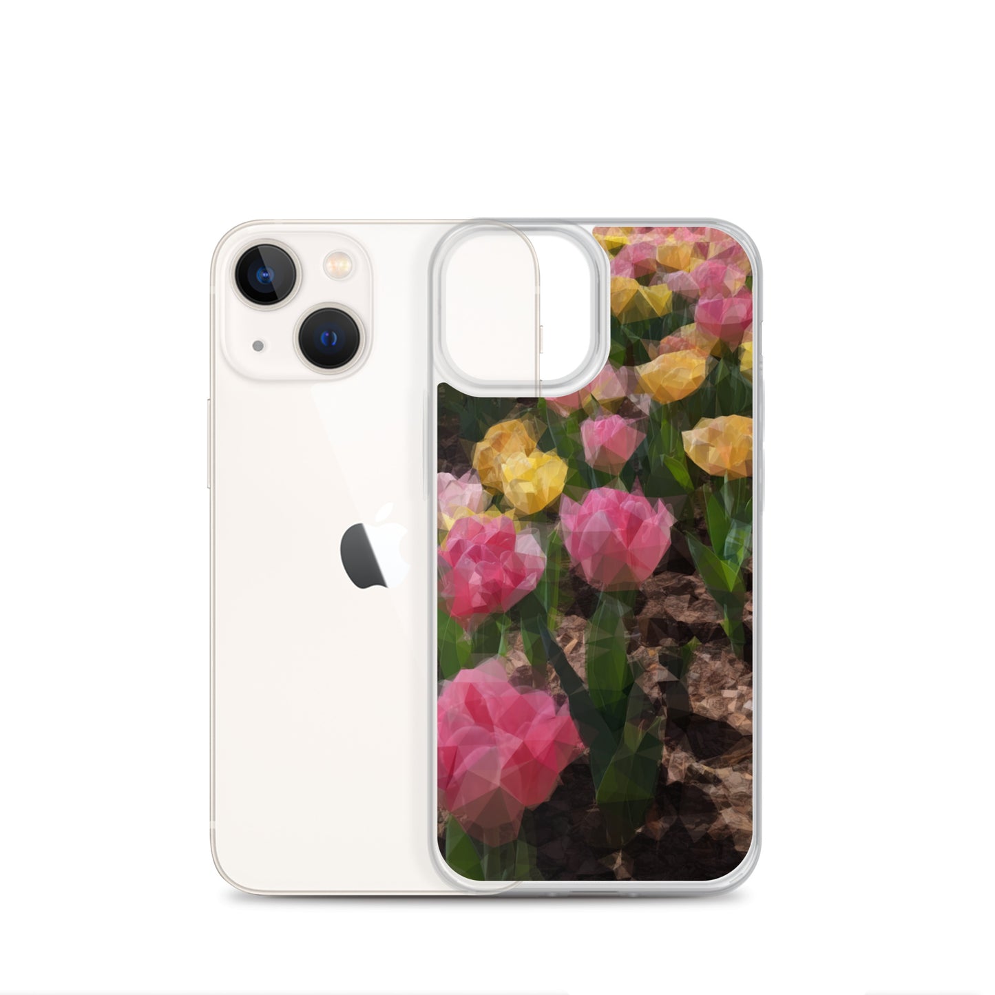 Clear Case for iPhone® Polygon Floral