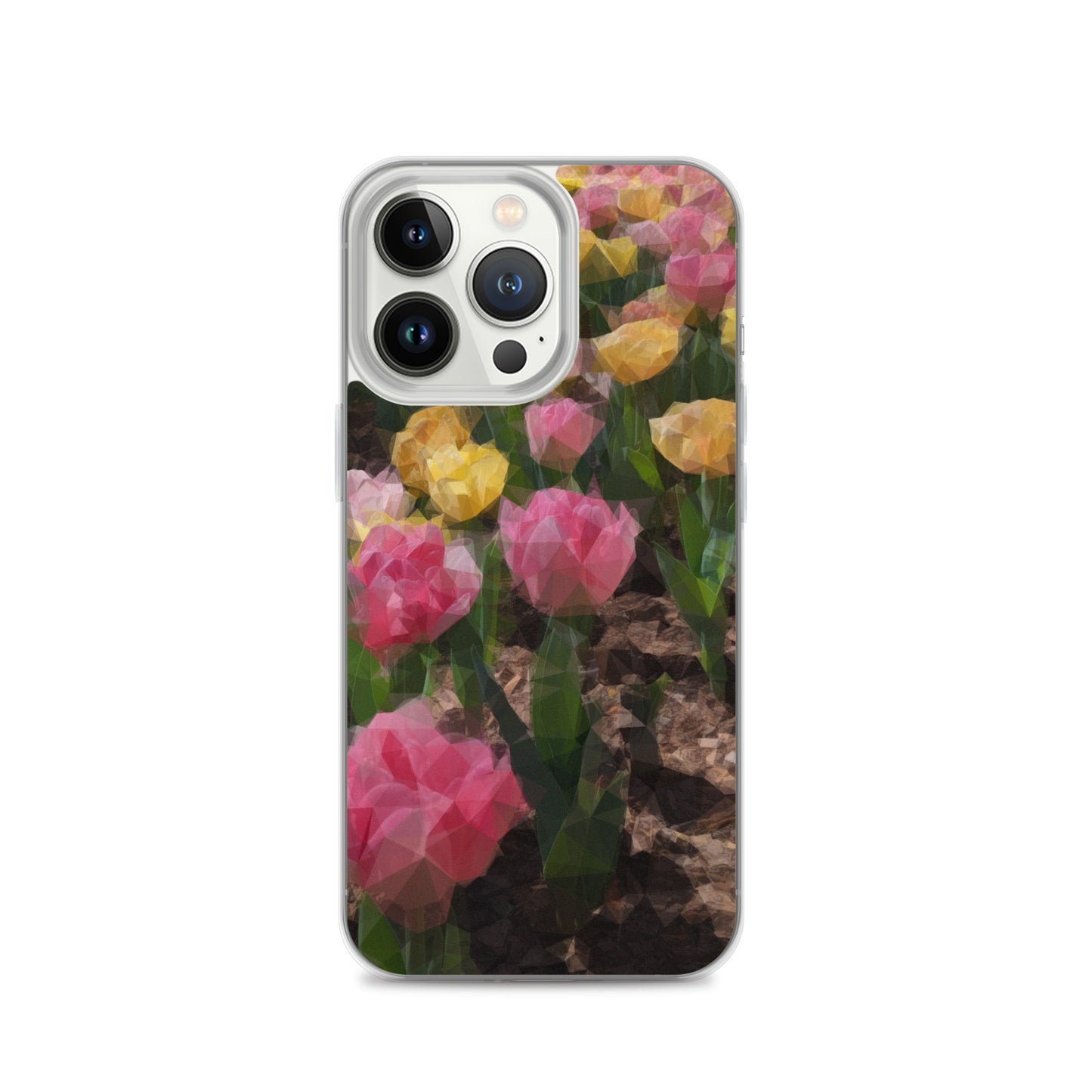 Clear Case for iPhone® Polygon Floral