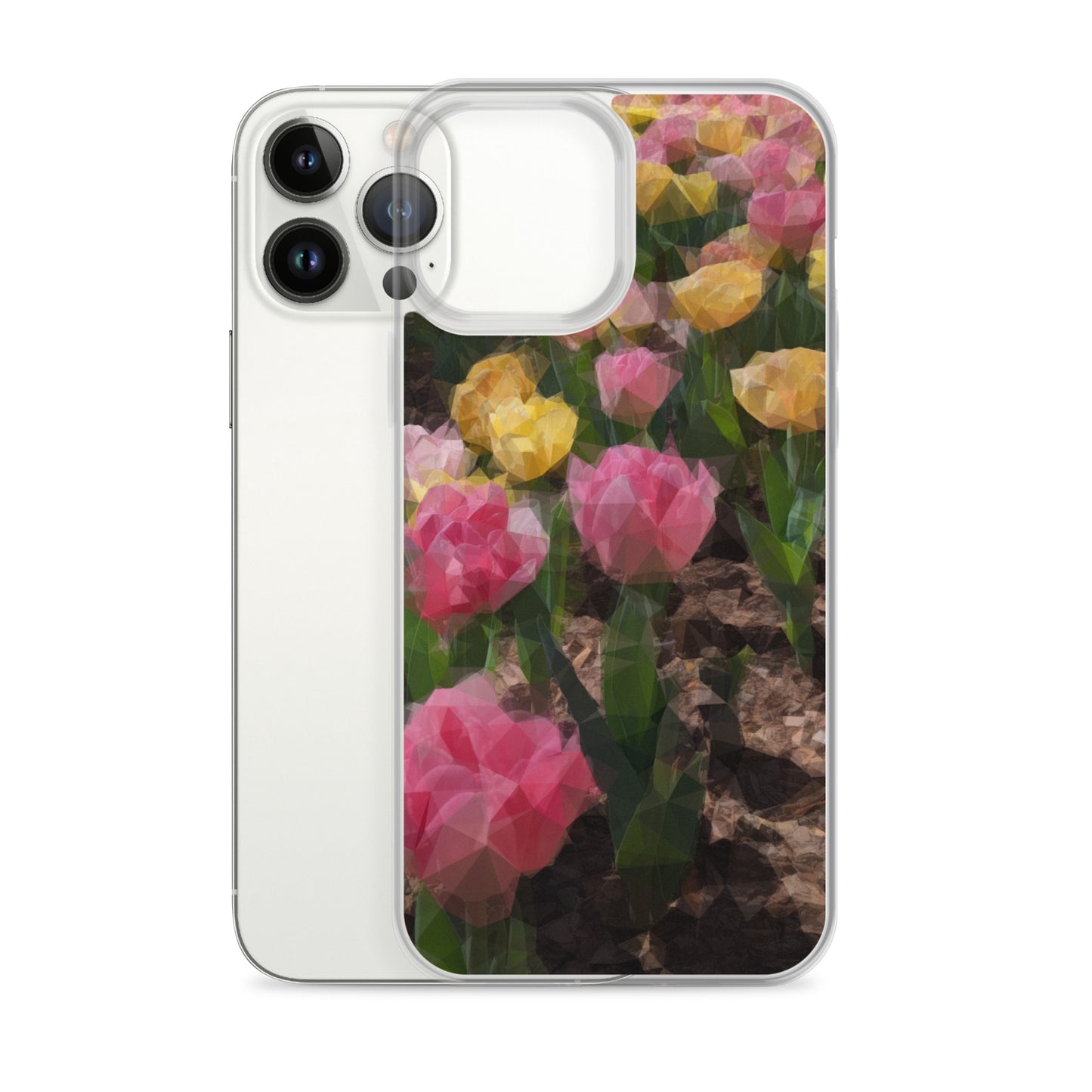 Clear Case for iPhone® Polygon Floral