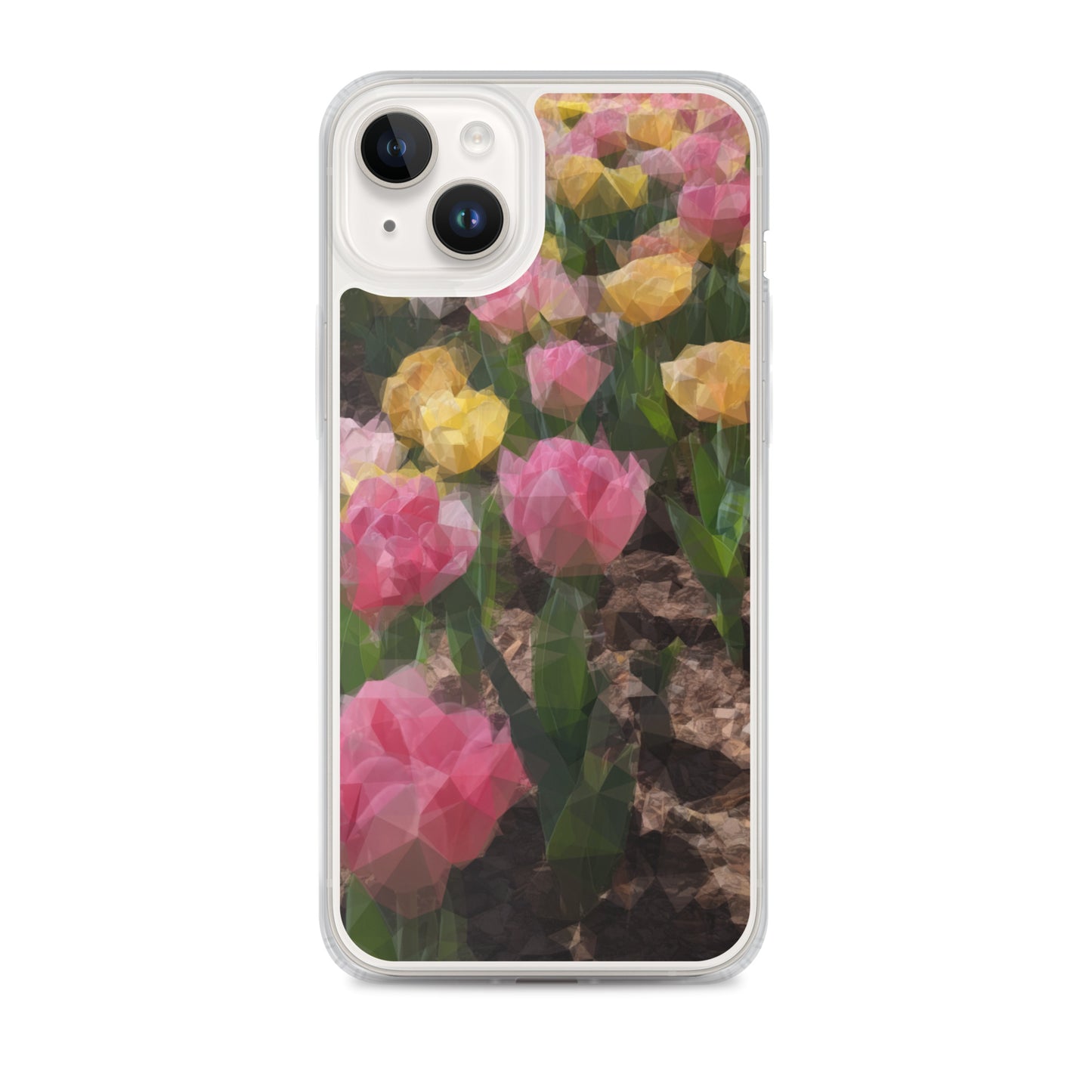 Clear Case for iPhone® Polygon Floral