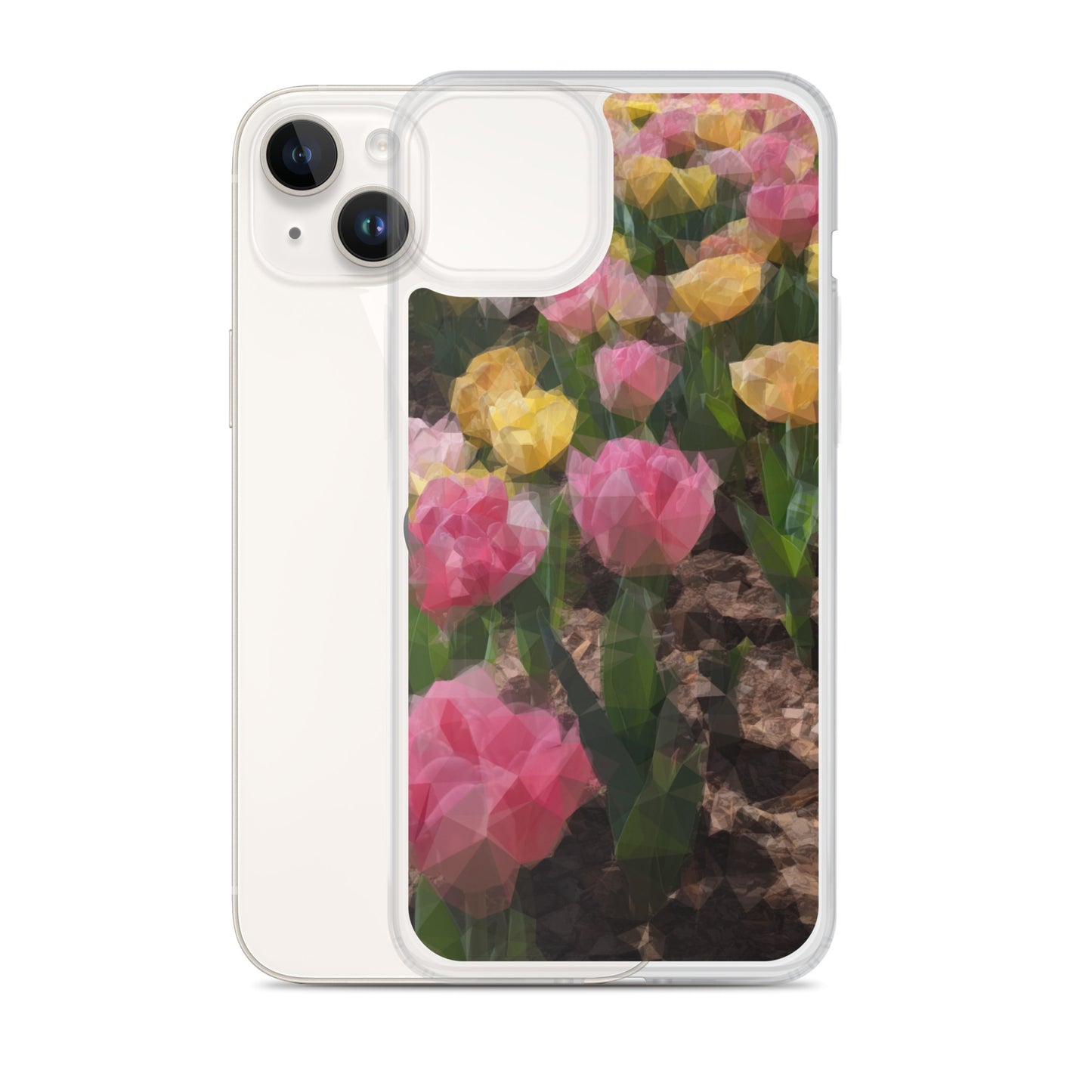 Clear Case for iPhone® Polygon Floral