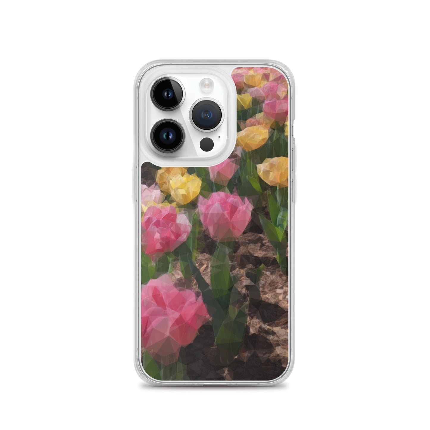 Clear Case for iPhone® Polygon Floral