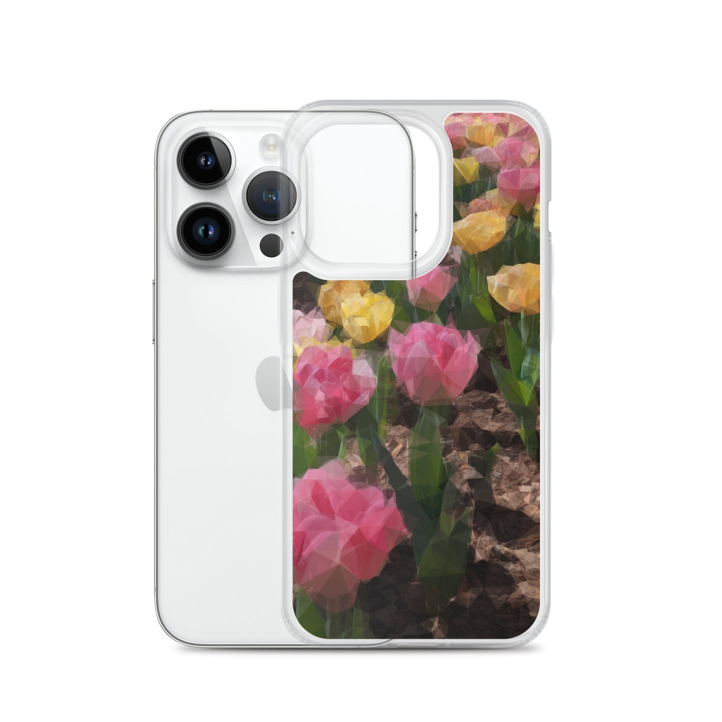 Clear Case for iPhone® Polygon Floral