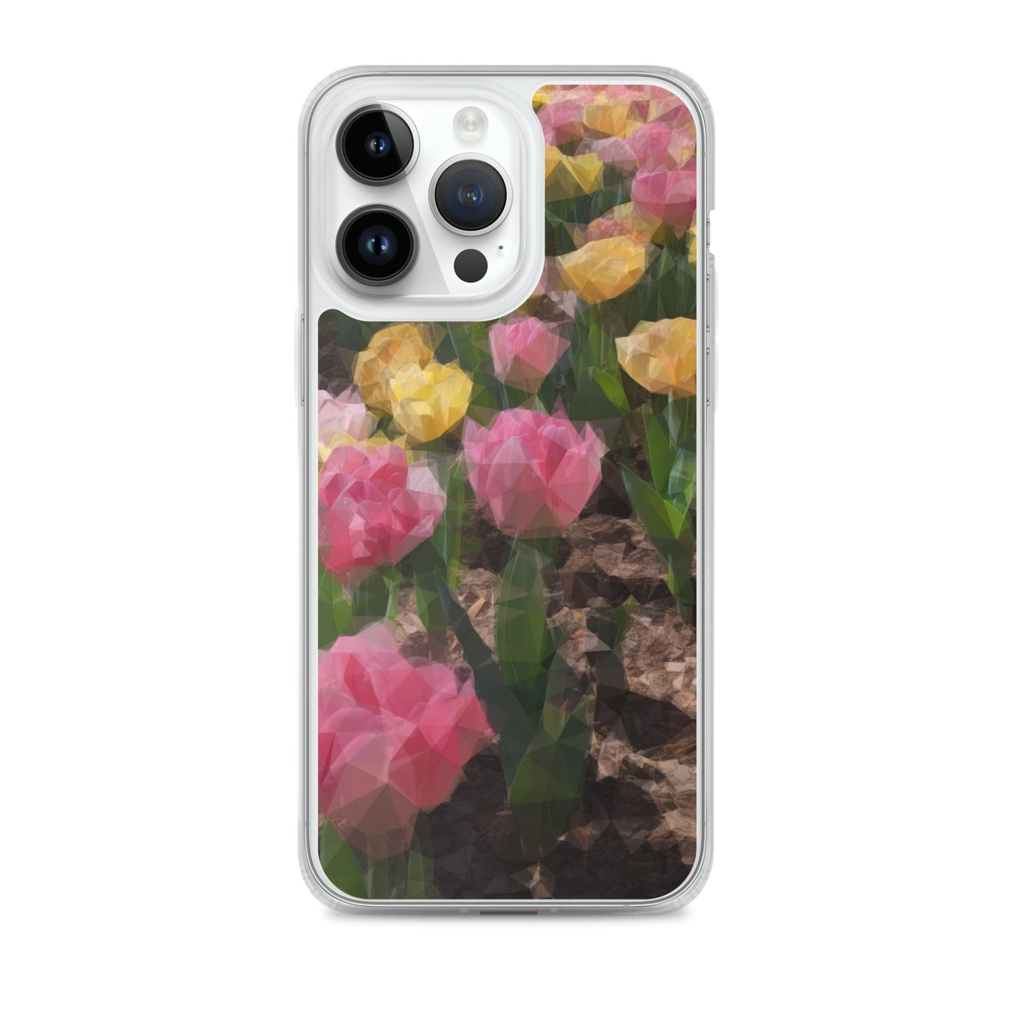 Clear Case for iPhone® Polygon Floral