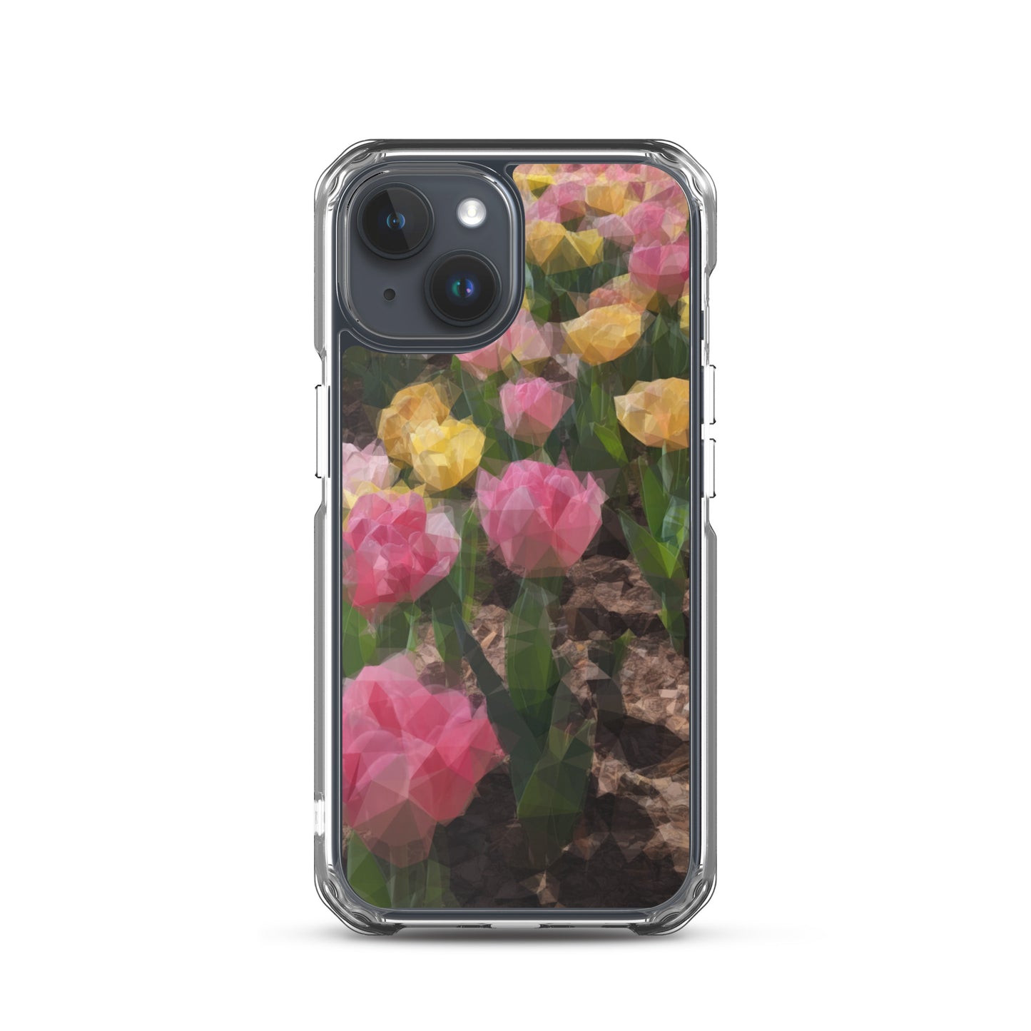 Clear Case for iPhone® Polygon Floral