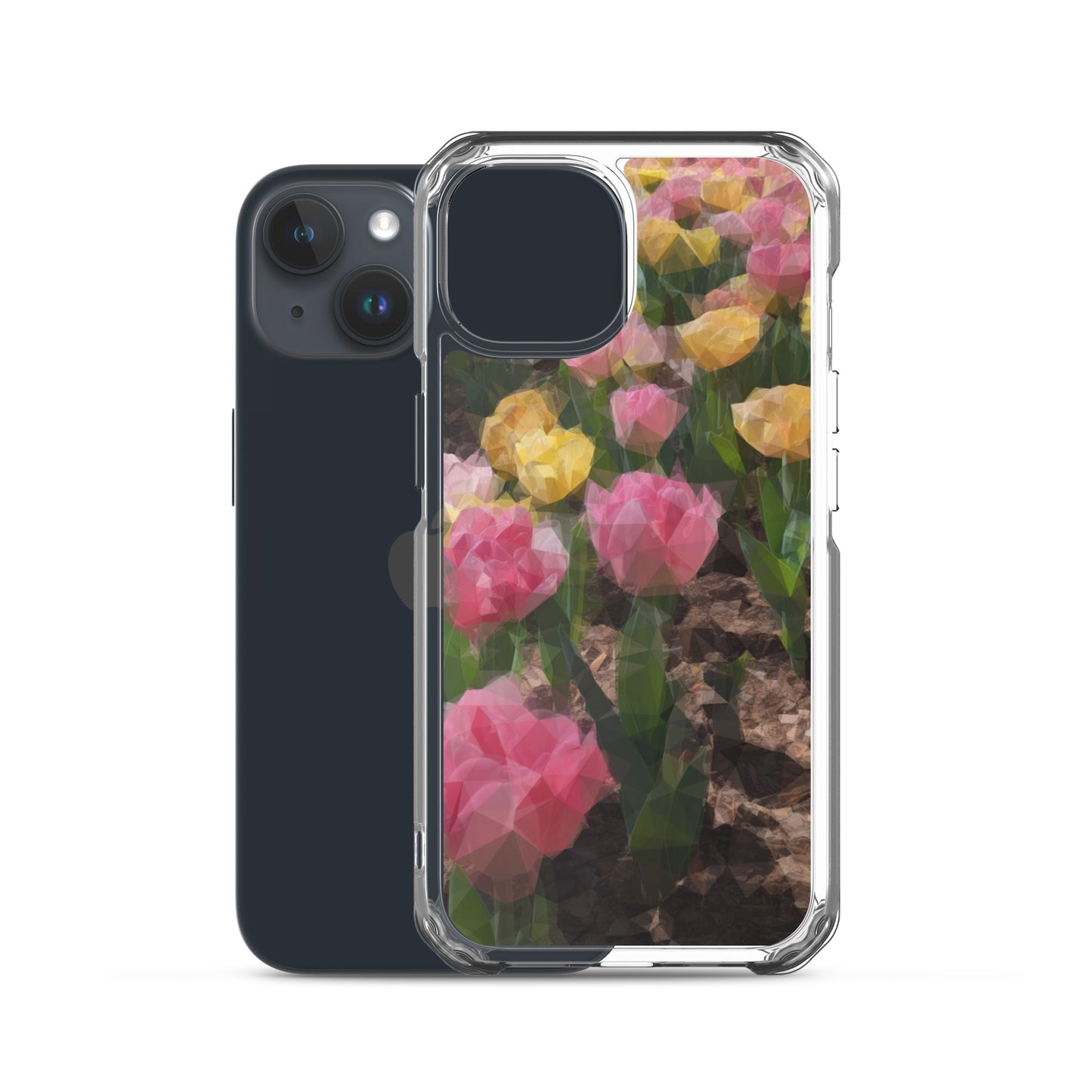 Clear Case for iPhone® Polygon Floral