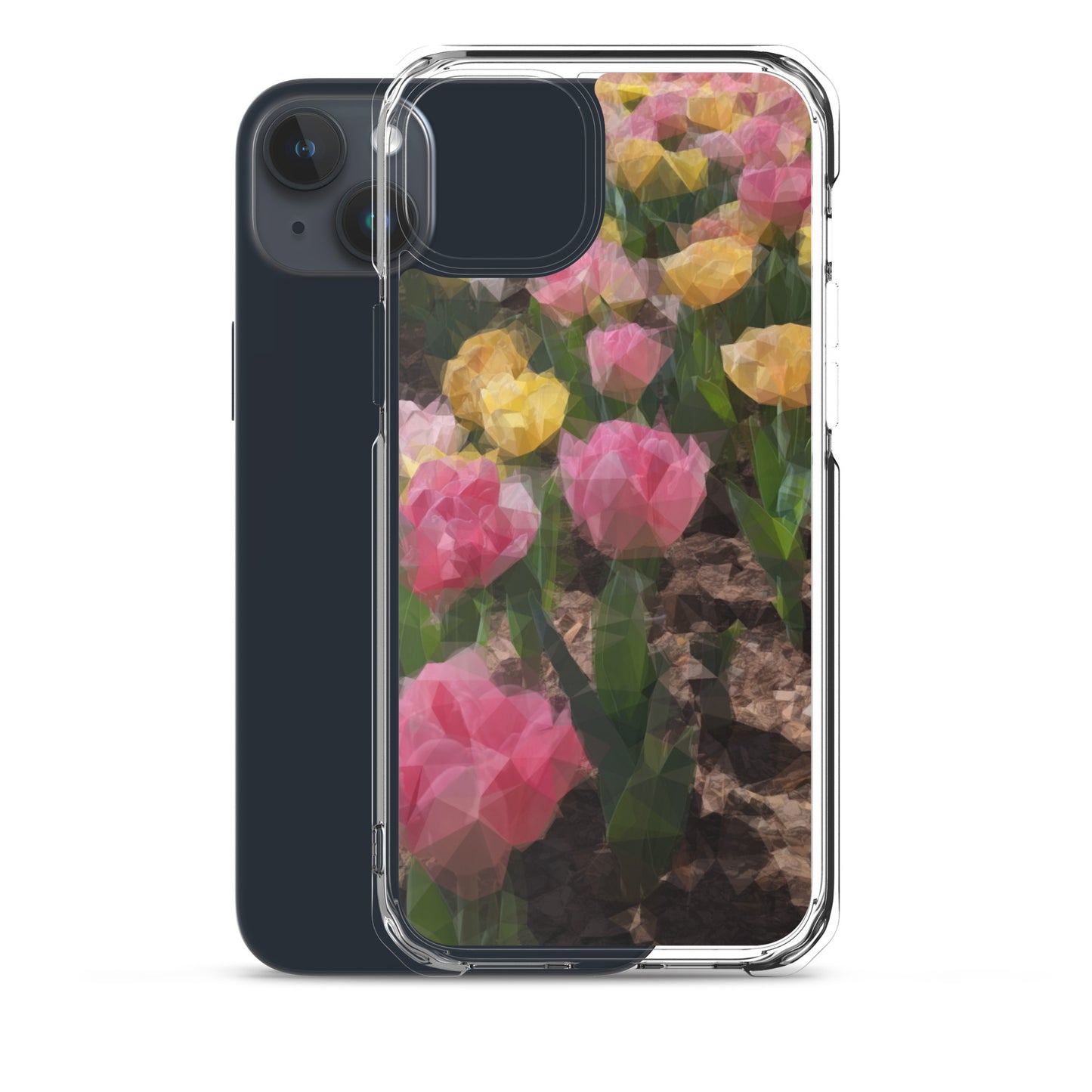 Clear Case for iPhone® Polygon Floral