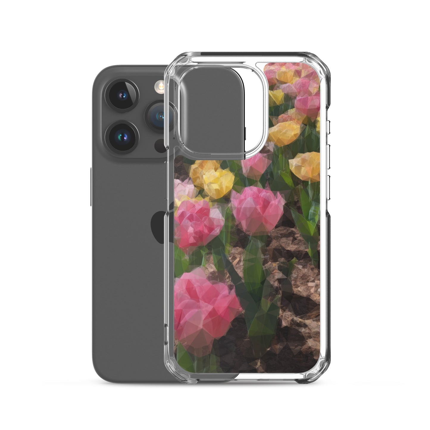 Clear Case for iPhone® Polygon Floral