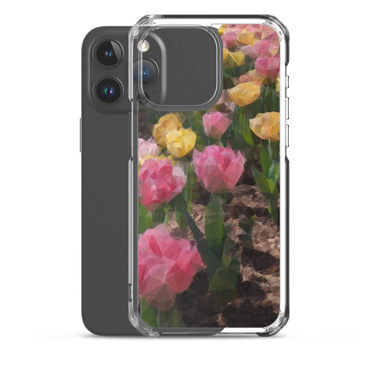 Clear Case for iPhone® Polygon Floral