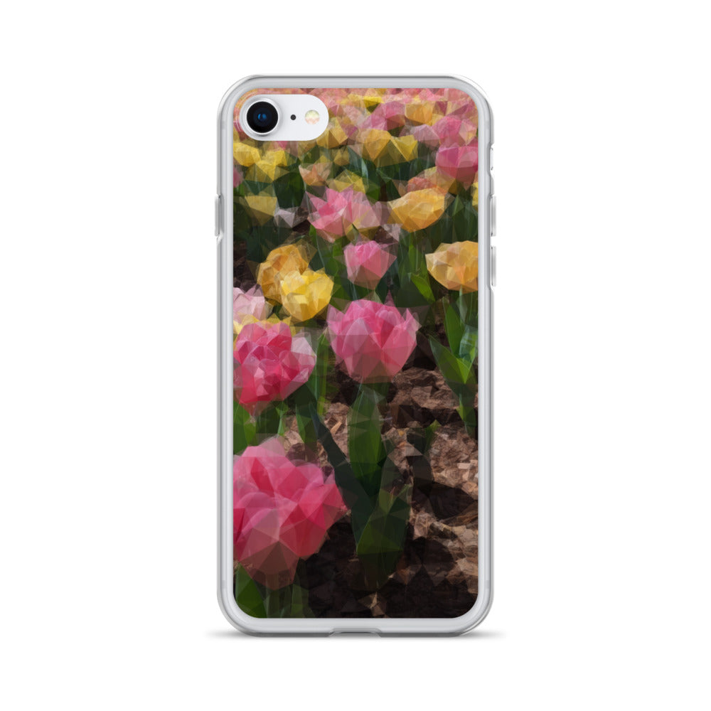 Clear Case for iPhone® Polygon Floral