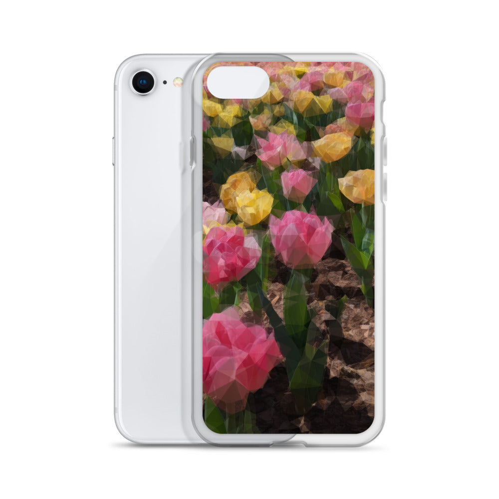 Clear Case for iPhone® Polygon Floral