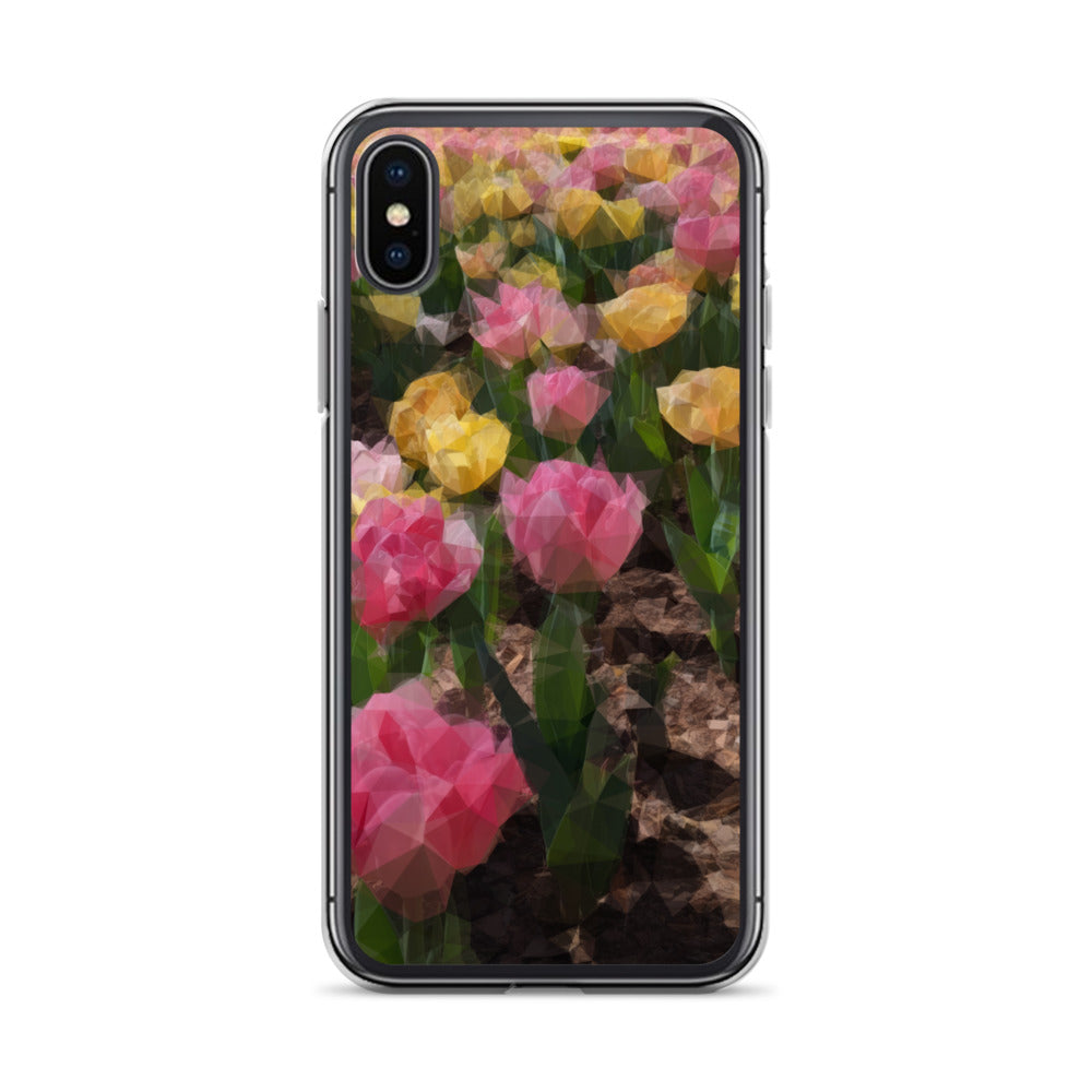 Clear Case for iPhone® Polygon Floral