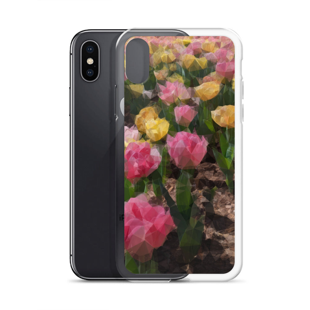 Clear Case for iPhone® Polygon Floral