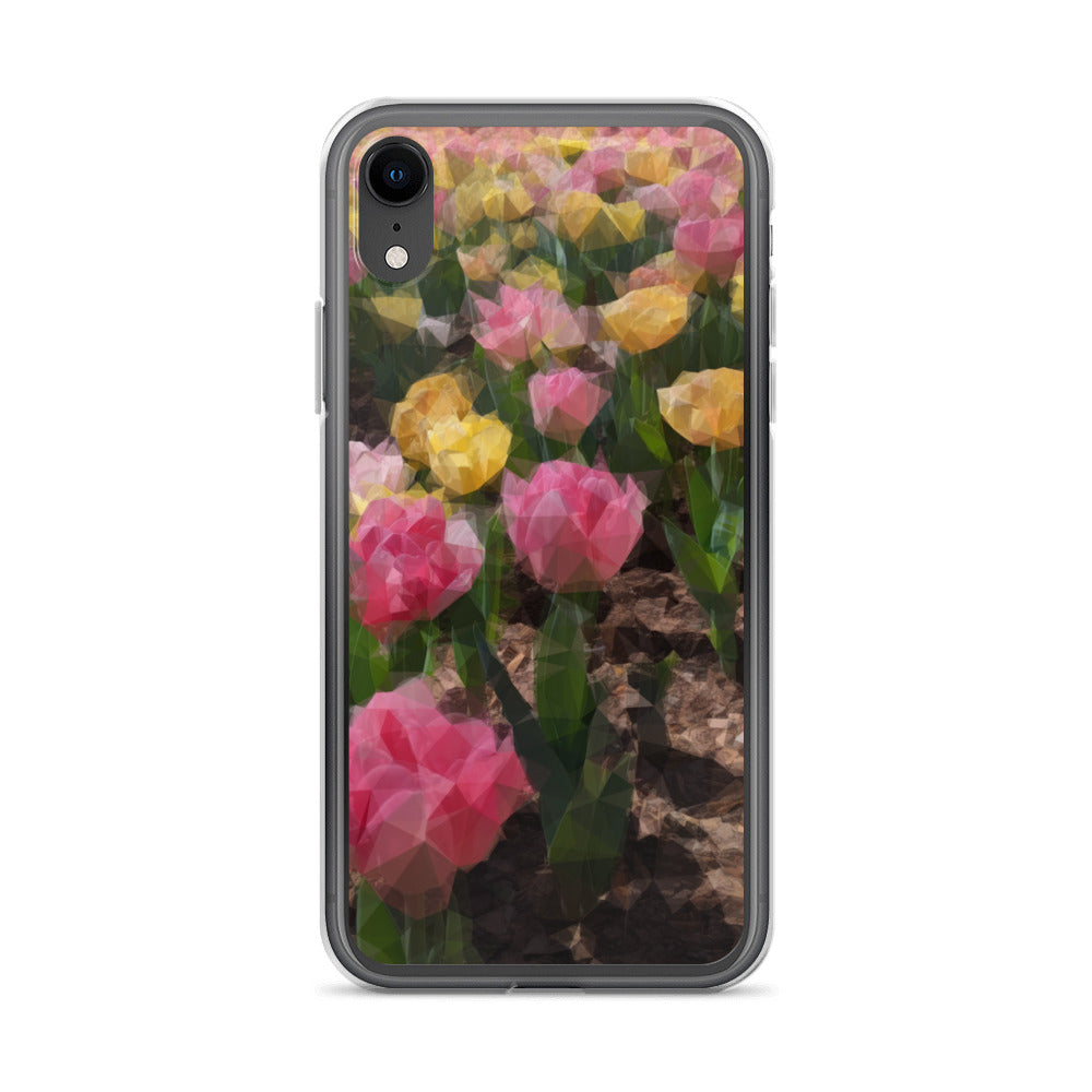 Clear Case for iPhone® Polygon Floral