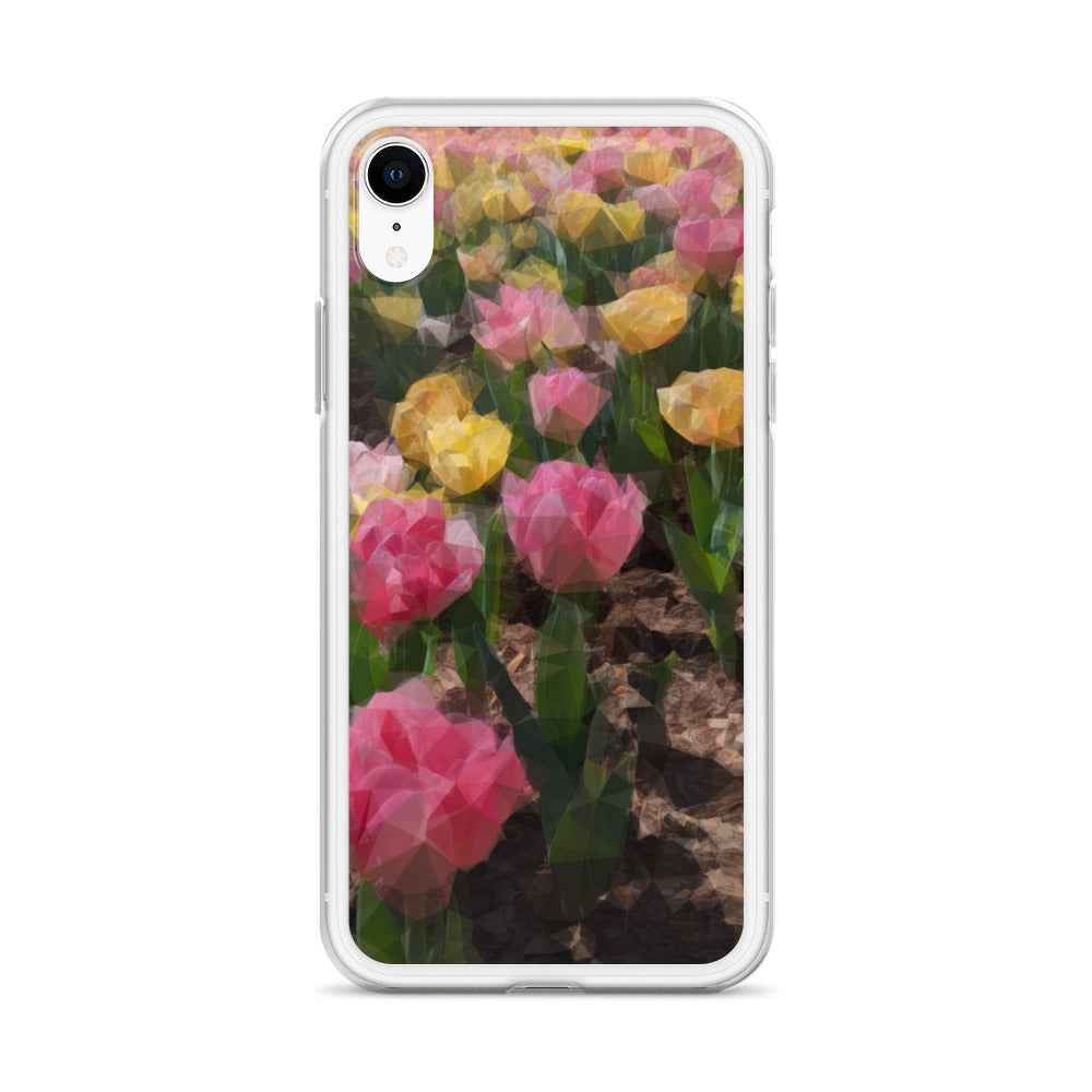 Clear Case for iPhone® Polygon Floral