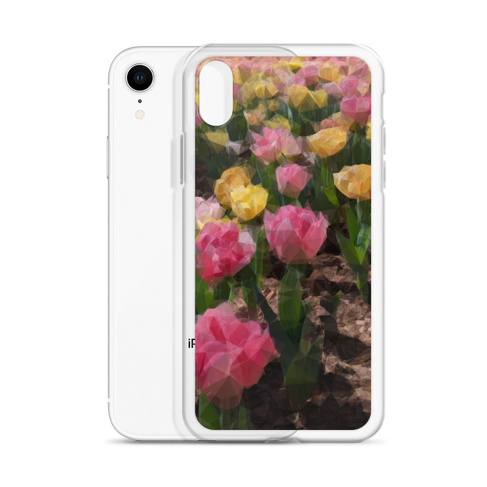 Clear Case for iPhone® Polygon Floral