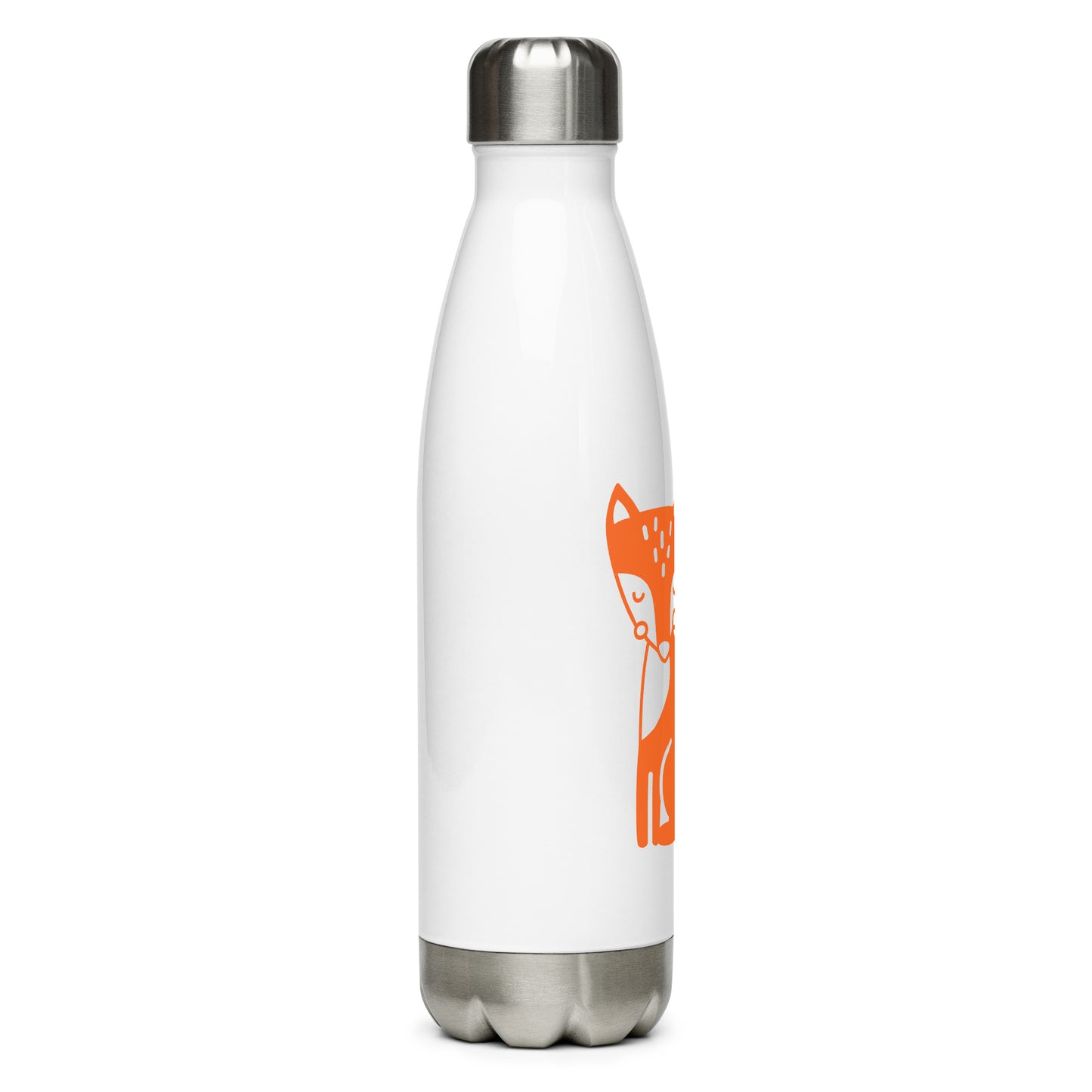 Stainless Steel Water Bottle Sitting Fox